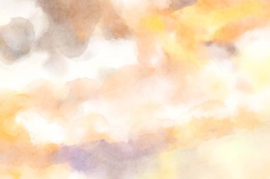 Modern fırça darbeleri. Poster, duvar sanatı, afiş, kart, kitap kapağı veya ambalaj için rahatlatıcı kompozisyonun yumuşak renkli çizimi. Pastel renklerle suluboya.