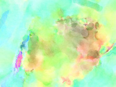 Modern fırça darbeleri. Poster, duvar sanatı, afiş, kart, kitap kapağı veya ambalaj için rahatlatıcı kompozisyonun yumuşak renkli çizimi. Pastel renklerle suluboya.