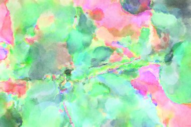 Modern fırça darbeleri. Poster, duvar sanatı, afiş, kart, kitap kapağı veya ambalaj için rahatlatıcı kompozisyonun yumuşak renkli çizimi. Pastel renklerle suluboya.