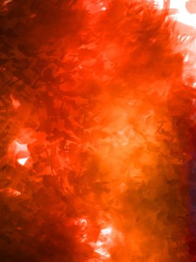 Vahşi ve büyük fırça darbeleri. Beyaz arka planda fırçalanmış soyut resim. Fırça darbesi ile boyanmış. Boya darbeleri. 2B Görüntü.