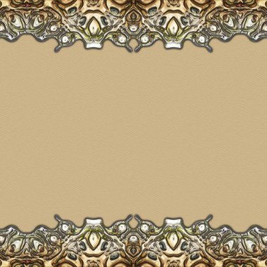 Çerçeve kağıdı. Kart, davetiye ya da albüm olarak harika bir kullanım. Fantezi 3D çizim arka planı. Zarif duvar kâğıdı. Metnin için şablon.
