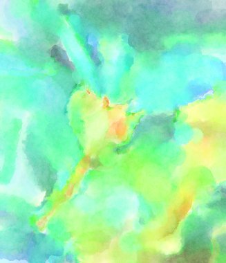 Modern fırça darbeleri. Poster, duvar sanatı, afiş, kart, kitap kapağı veya ambalaj için rahatlatıcı kompozisyonun yumuşak renkli çizimi. Pastel renklerle suluboya.