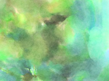 Modern fırça darbeleri. Poster, duvar sanatı, afiş, kart, kitap kapağı veya ambalaj için rahatlatıcı kompozisyonun yumuşak renkli çizimi. Pastel renklerle suluboya.