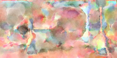 Modern fırça darbeleri. Poster, duvar sanatı, afiş, kart, kitap kapağı veya ambalaj için rahatlatıcı kompozisyonun yumuşak renkli çizimi. Pastel renklerle suluboya.