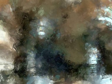 Tuval üzerinde etkileyici fırçalanmış resim. Soyut doku. 2D çizim. Geniş fırça darbeleri. Modern dijital sanat. Çağdaş fırça. Modern ifade. Popüler biçim boyanmış resim.