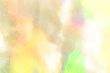 Modern fırça darbeleri. Poster, duvar sanatı, afiş, kart, kitap kapağı veya ambalaj için rahatlatıcı kompozisyonun yumuşak renkli çizimi. Pastel renklerle suluboya.