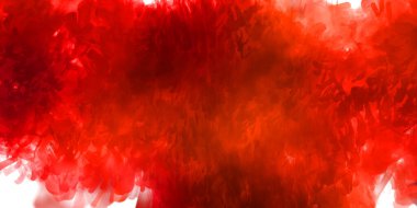 Vahşi ve büyük fırça darbeleri. Beyaz arka planda fırçalanmış soyut resim. Fırça darbesi ile boyanmış. Boya darbeleri. 2B Görüntü.