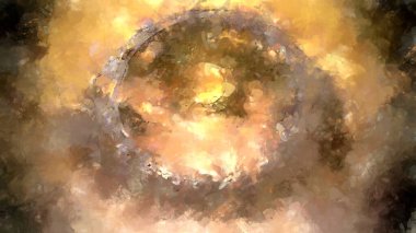 Tuval üzerinde etkileyici fırçalanmış resim. Soyut doku. 2D çizim. Geniş fırça darbeleri. Modern dijital sanat. Çağdaş fırça. Modern ifade. Popüler biçim boyanmış resim.