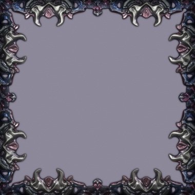 Çerçeve kağıdı. Kart, davetiye ya da albüm olarak harika bir kullanım. Fantezi 3D çizim arka planı. Zarif duvar kâğıdı. Metnin için şablon.