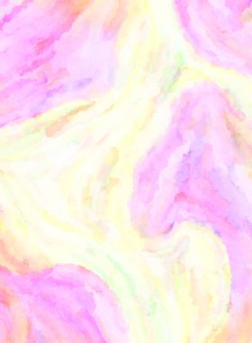 Modern fırça darbeleri. Poster, duvar sanatı, afiş, kart, kitap kapağı veya ambalaj için rahatlatıcı kompozisyonun yumuşak renkli çizimi. Pastel renklerle suluboya.