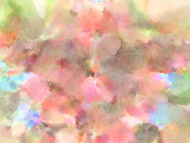 Modern fırça darbeleri. Poster, duvar sanatı, afiş, kart, kitap kapağı veya ambalaj için rahatlatıcı kompozisyonun yumuşak renkli çizimi. Pastel renklerle suluboya.