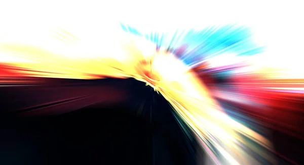 Fast High Speed Blur Zoom Background Light Technology Abstract Wallpaper — Stock Photo, Image