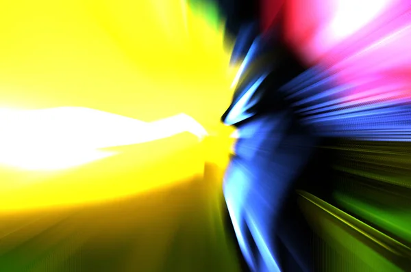 Rychlé Vysokorychlostní Rozostření Pozadí Zoomu Technologie Světla Abstraktní Tapety Barevné — Stock fotografie