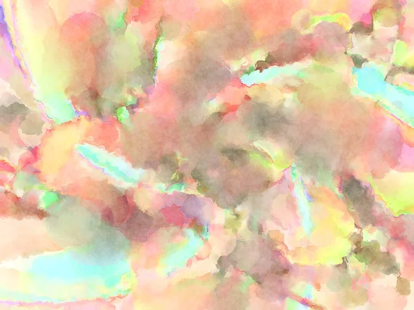 Modern fırça darbeleri. Poster, duvar sanatı, afiş, kart, kitap kapağı veya ambalaj için rahatlatıcı kompozisyonun yumuşak renkli çizimi. Pastel renklerle suluboya.