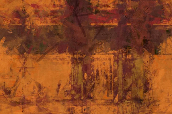 Kaos duvarı sanatı. Sanatsal canlılık ve renkli duvar kâğıdı. Kaotik resim. Taranmış Boyalı Soyut Arkaplan. Fırça darbesi ile boyanmış. Tuval üzerinde etkileyici fırçalanmış resim