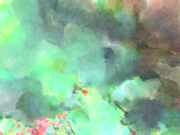 Modern fırça darbeleri. Poster, duvar sanatı, afiş, kart, kitap kapağı veya ambalaj için rahatlatıcı kompozisyonun yumuşak renkli çizimi. Pastel renklerle suluboya.