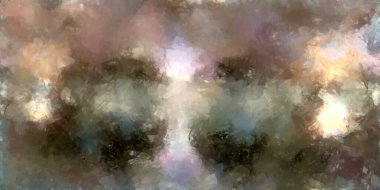 Tuval üzerinde etkileyici fırçalanmış resim. Soyut doku. 2D çizim. Geniş fırça darbeleri. Modern dijital sanat. Çağdaş fırça. Modern ifade. Popüler biçim boyanmış resim.