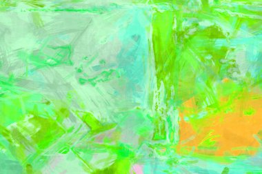 Kaos duvarı sanatı. Sanatsal canlılık ve renkli duvar kâğıdı. Kaotik resim. Taranmış Boyalı Soyut Arkaplan. Fırça darbesi ile boyanmış. Tuval üzerinde etkileyici fırçalanmış resim