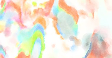 Modern fırça darbeleri. Poster, duvar sanatı, afiş, kart, kitap kapağı veya ambalaj için rahatlatıcı kompozisyonun yumuşak renkli çizimi. Pastel renklerle suluboya.