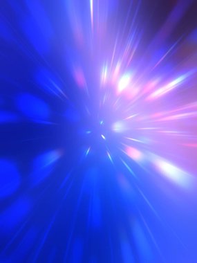 Parlak, canlı ve renkli duvar kağıtları. Parlayan parçacıkları ve çizgileri olan ışık patlaması yıldızı. Güzel soyut ışın arkaplanı.