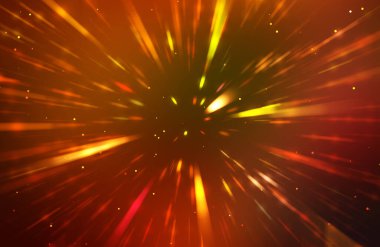 Parlak, canlı ve renkli duvar kağıtları. Parlayan parçacıkları ve çizgileri olan ışık patlaması yıldızı. Güzel soyut ışın arkaplanı.