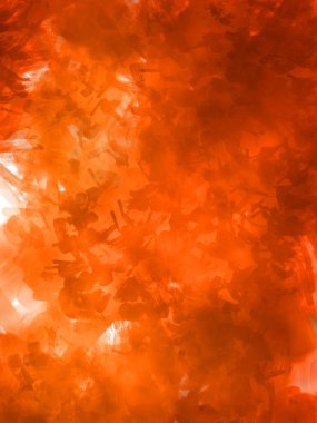 Vahşi ve büyük fırça darbeleri. Beyaz arka planda fırçalanmış soyut resim. Fırça darbesi ile boyanmış. Boya darbeleri. 2B Görüntü.