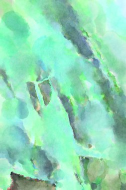 Modern fırça darbeleri. Poster, duvar sanatı, afiş, kart, kitap kapağı veya ambalaj için rahatlatıcı kompozisyonun yumuşak renkli çizimi. Pastel renklerle suluboya.