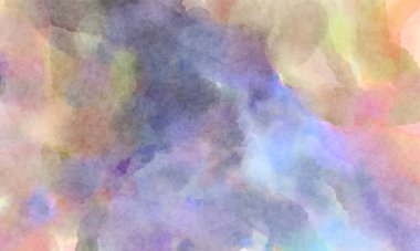 Modern fırça darbeleri. Poster, duvar sanatı, afiş, kart, kitap kapağı veya ambalaj için rahatlatıcı kompozisyonun yumuşak renkli çizimi. Pastel renklerle suluboya.