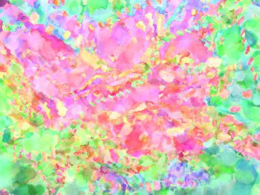 Modern fırça darbeleri. Poster, duvar sanatı, afiş, kart, kitap kapağı veya ambalaj için rahatlatıcı kompozisyonun yumuşak renkli çizimi. Pastel renklerle suluboya.