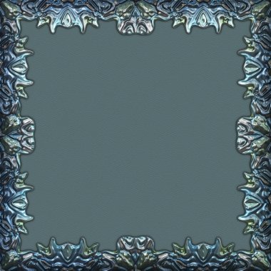 Çerçeve kağıdı. Kart, davetiye ya da albüm olarak harika bir kullanım. Fantezi 3D çizim arka planı. Zarif duvar kâğıdı. Metnin için şablon.