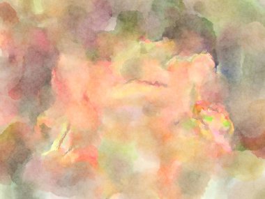 Modern fırça darbeleri. Poster, duvar sanatı, afiş, kart, kitap kapağı veya ambalaj için rahatlatıcı kompozisyonun yumuşak renkli çizimi. Pastel renklerle suluboya.