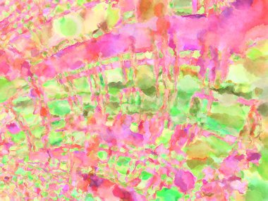 Modern fırça darbeleri. Poster, duvar sanatı, afiş, kart, kitap kapağı veya ambalaj için rahatlatıcı kompozisyonun yumuşak renkli çizimi. Pastel renklerle suluboya.