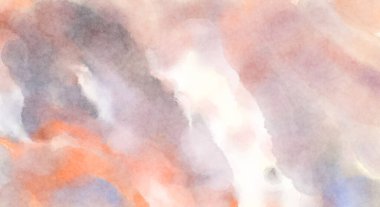 Modern fırça darbeleri. Poster, duvar sanatı, afiş, kart, kitap kapağı veya ambalaj için rahatlatıcı kompozisyonun yumuşak renkli çizimi. Pastel renklerle suluboya.