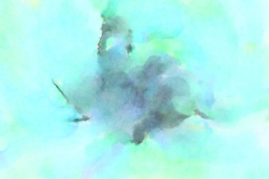 Modern fırça darbeleri. Poster, duvar sanatı, afiş, kart, kitap kapağı veya ambalaj için rahatlatıcı kompozisyonun yumuşak renkli çizimi. Pastel renklerle suluboya.