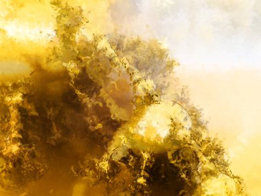 Tuval üzerinde etkileyici fırçalanmış resim. Soyut doku. 2D çizim. Geniş fırça darbeleri. Modern dijital sanat. Çağdaş fırça. Modern ifade. Popüler biçim boyanmış resim.