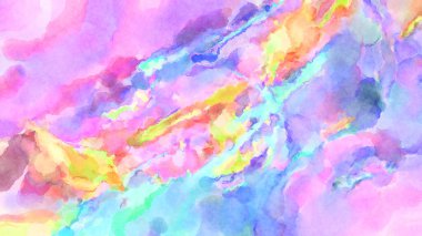 Modern fırça darbeleri. Poster, duvar sanatı, afiş, kart, kitap kapağı veya ambalaj için rahatlatıcı kompozisyonun yumuşak renkli çizimi. Pastel renklerle suluboya.