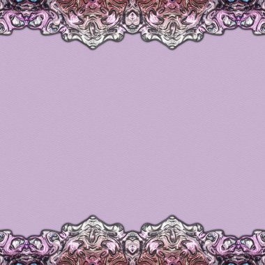 Çerçeve kağıdı. Kart, davetiye ya da albüm olarak harika bir kullanım. Fantezi 3D çizim arka planı. Zarif duvar kâğıdı. Metnin için şablon.