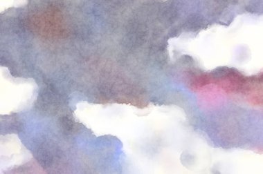 Modern fırça darbeleri. Poster, duvar sanatı, afiş, kart, kitap kapağı veya ambalaj için rahatlatıcı kompozisyonun yumuşak renkli çizimi. Pastel renklerle suluboya.