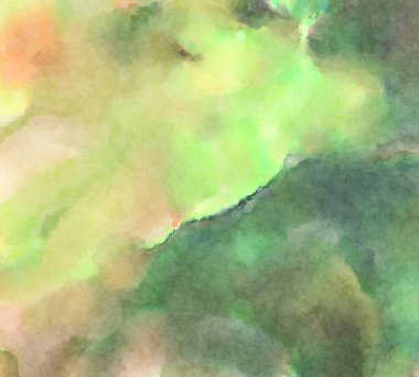 Modern fırça darbeleri. Poster, duvar sanatı, afiş, kart, kitap kapağı veya ambalaj için rahatlatıcı kompozisyonun yumuşak renkli çizimi. Pastel renklerle suluboya.