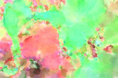 Modern fırça darbeleri. Poster, duvar sanatı, afiş, kart, kitap kapağı veya ambalaj için rahatlatıcı kompozisyonun yumuşak renkli çizimi. Pastel renklerle suluboya.