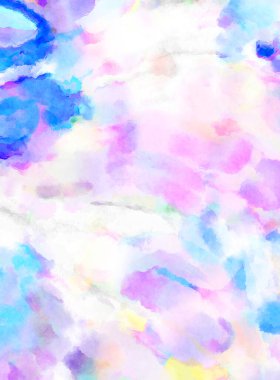 Modern fırça darbeleri. Poster, duvar sanatı, afiş, kart, kitap kapağı veya ambalaj için rahatlatıcı kompozisyonun yumuşak renkli çizimi. Pastel renklerle suluboya.