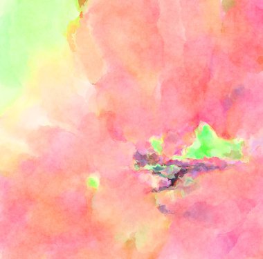 Modern fırça darbeleri. Poster, duvar sanatı, afiş, kart, kitap kapağı veya ambalaj için rahatlatıcı kompozisyonun yumuşak renkli çizimi. Pastel renklerle suluboya.