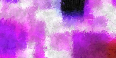 Doğrusal ve geometrik şekilli modern sanat. Renkli çağdaş sanat eserleri. Painton tuvalinin renk vuruşları. Soyut arkaplanda fırça darbeleri. Fırça boyası. Duvar sanatı.