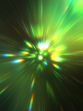 Parlak, canlı ve renkli duvar kağıtları. Parlayan parçacıkları ve çizgileri olan ışık patlaması yıldızı. Güzel soyut ışın arkaplanı.