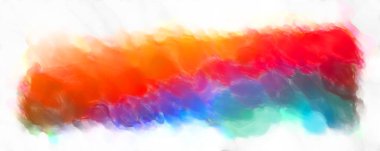 Soyut renkli suluboya çerçeve beyaz arkaplanda izole edildi. Dijital resim. Tasarım veya metnin için fırça şablonu.