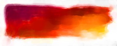 Soyut renkli suluboya çerçeve beyaz arkaplanda izole edildi. Dijital resim. Tasarım veya metnin için fırça şablonu.