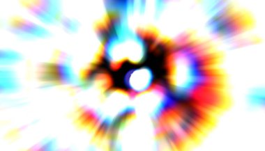 Parlak, canlı ve renkli duvar kağıtları. Parlayan parçacıkları ve çizgileri olan ışık patlaması yıldızı. Güzel soyut ışın arkaplanı.