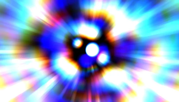 Glänsande Levande Och Färgglada Tapeter Ljusexplosionsstjärna Med Glödande Partiklar Och — Stockfoto