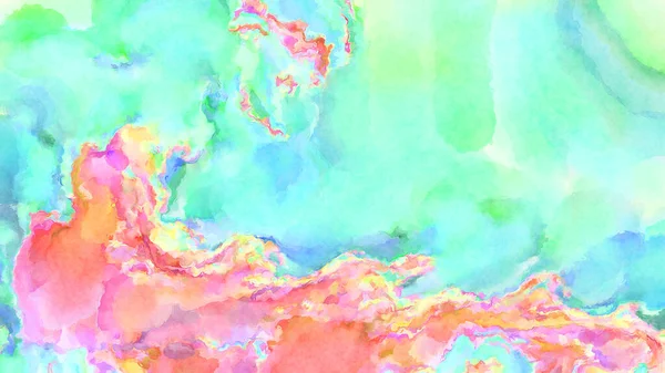 Modern fırça darbeleri. Poster, duvar sanatı, afiş, kart, kitap kapağı veya ambalaj için rahatlatıcı kompozisyonun yumuşak renkli çizimi. Pastel renklerle suluboya.