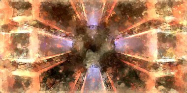 Tuval üzerinde etkileyici fırçalanmış resim. Soyut doku. 2D çizim. Geniş fırça darbeleri. Modern dijital sanat. Çağdaş fırça. Modern ifade. Popüler biçim boyanmış resim.